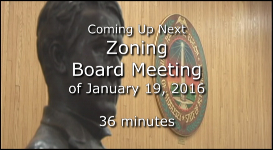Thumbnail image for Zoning Board Meeting of January 19, 2016