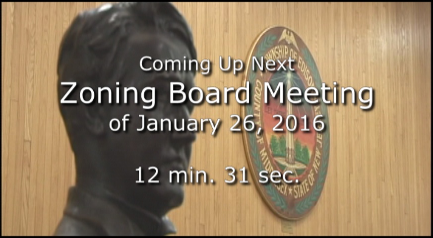 Thumbnail image for Zoning Board Meeting of January 26, 2016
