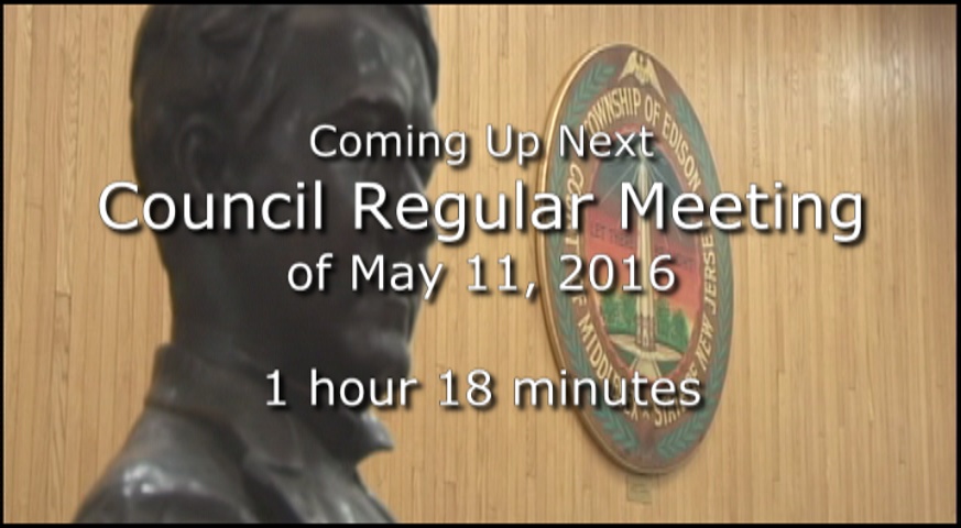 Thumbnail image for Council Regular Meeting of May 11, 2016