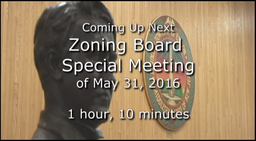 Thumbnail image for Zoning Board Meeting of May 31, 2016