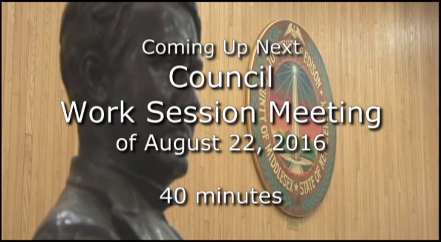 Thumbnail image for Council Work Session Meeting of August 22