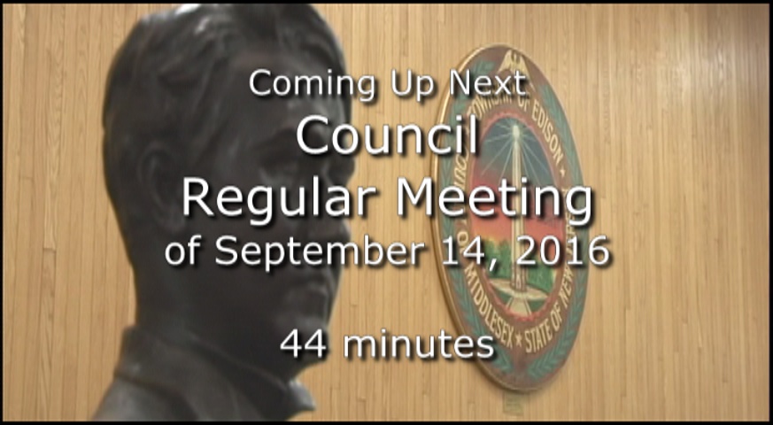 Thumbnail image for Council Regular Meeting of September 14