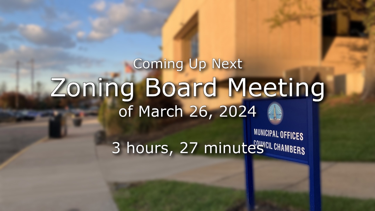 Zoning Board Meeting of March 26