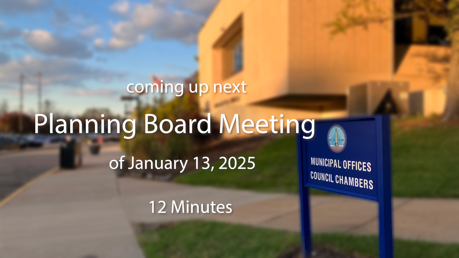 Planning Board Meeting of January 13, 2025