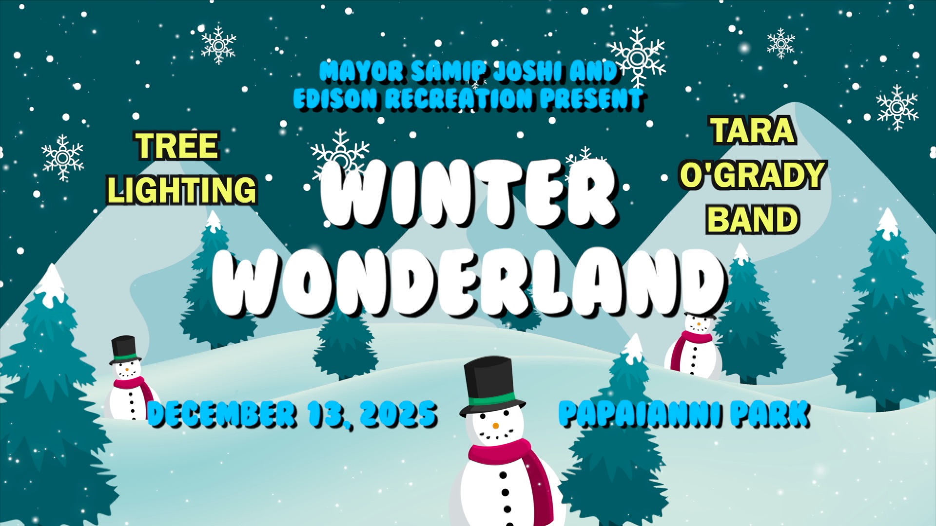 Thumbnail image for Winter Wonderland 2025 Tree Lighting & Tara O'Grady Band