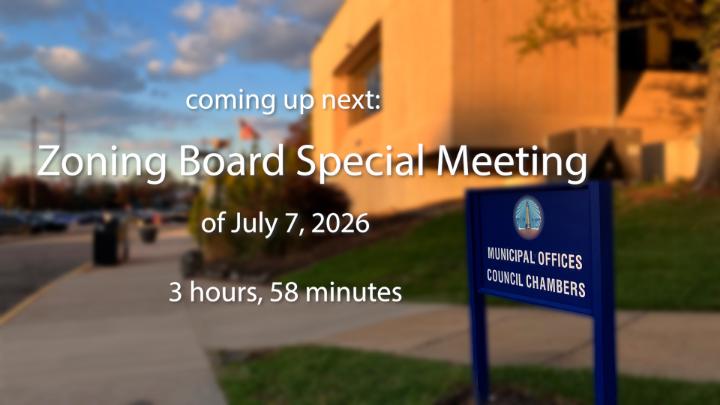 Thumbnail image for Zoning Board Special Meeting of July 7, 2026