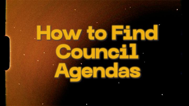 Thumbnail image for How to Find Council Agendas