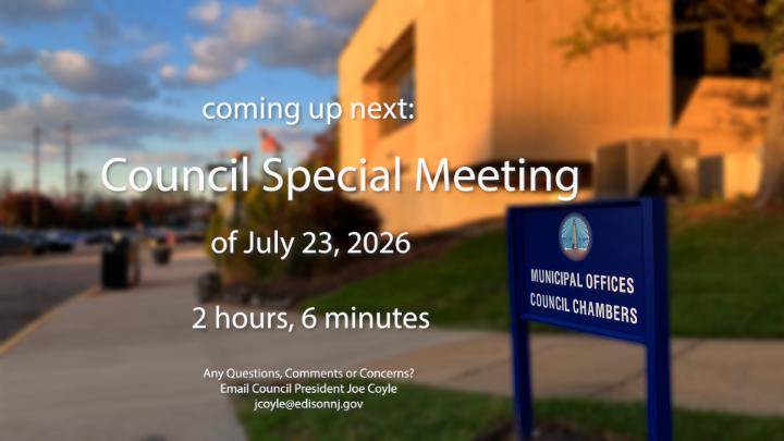 Thumbnail image for Council Special Meeting of July 23, 2026