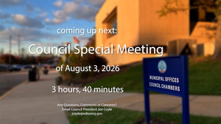 Thumbnail image for Council Special Meeting of August 3, 2026