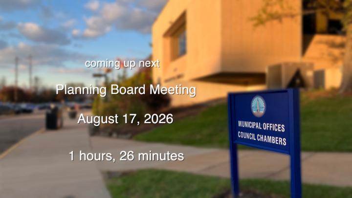Thumbnail image for Planning Board Meeting of August 17, 2026