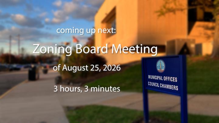 Thumbnail image for Zoning Board Special Meeting of August 25, 2026